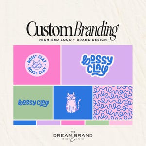 Pacote de Branding Personalizado | Design de Logotipo Arrojado e Divertido Desenhado à Mão | Identidade de Marca Vibrante para Pequenas Empresas Artesanais | Pacote de Branding