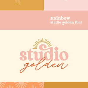 Custom Retro Branding Package Bold Custom Logo Retro Brand Design Boho Celestial Moon Stars Canva Template Instagram Branding Kit image 9