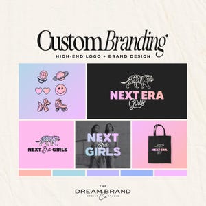 Custom Hand Drawn Colorful Logo Branding Package • Custom Bold Fun Illustration Logo • Modern Bright Brand Design • Instagram Post Templates