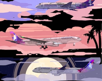 Hawaiian Airlines Cloudscape-collectie (5 afbeeldingen)