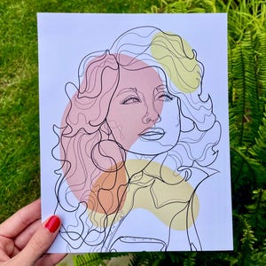Dolly Parton Portrait Wall Art - 8&quot; x 10&quot; Art Print