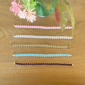 Beaded Bracelet, Handmade Bead Bracelet, Seed Bead Bracelet, Friendship Bracelet, Magnetic Clasp Bracelet, Beaded Jewelry image 3