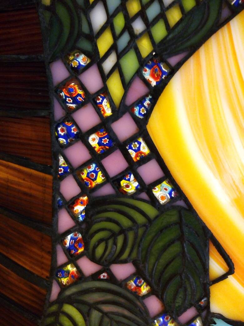 Stained Glass Wall Hanging in Tiffany Technique Etsy