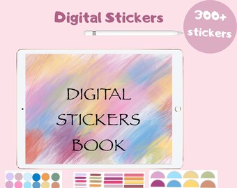 Digital Stickers Book, Pre-cropped, for GoodNotes on iPad Pro, Bullet Digital Planners, PDF, Office Planner, digital stickers