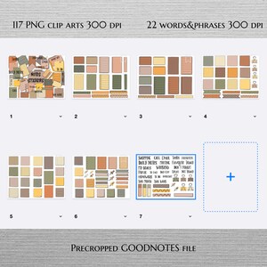 NOTES STICKERS Set for Digital Planner, Clip Art, Goodnotes Planner ...