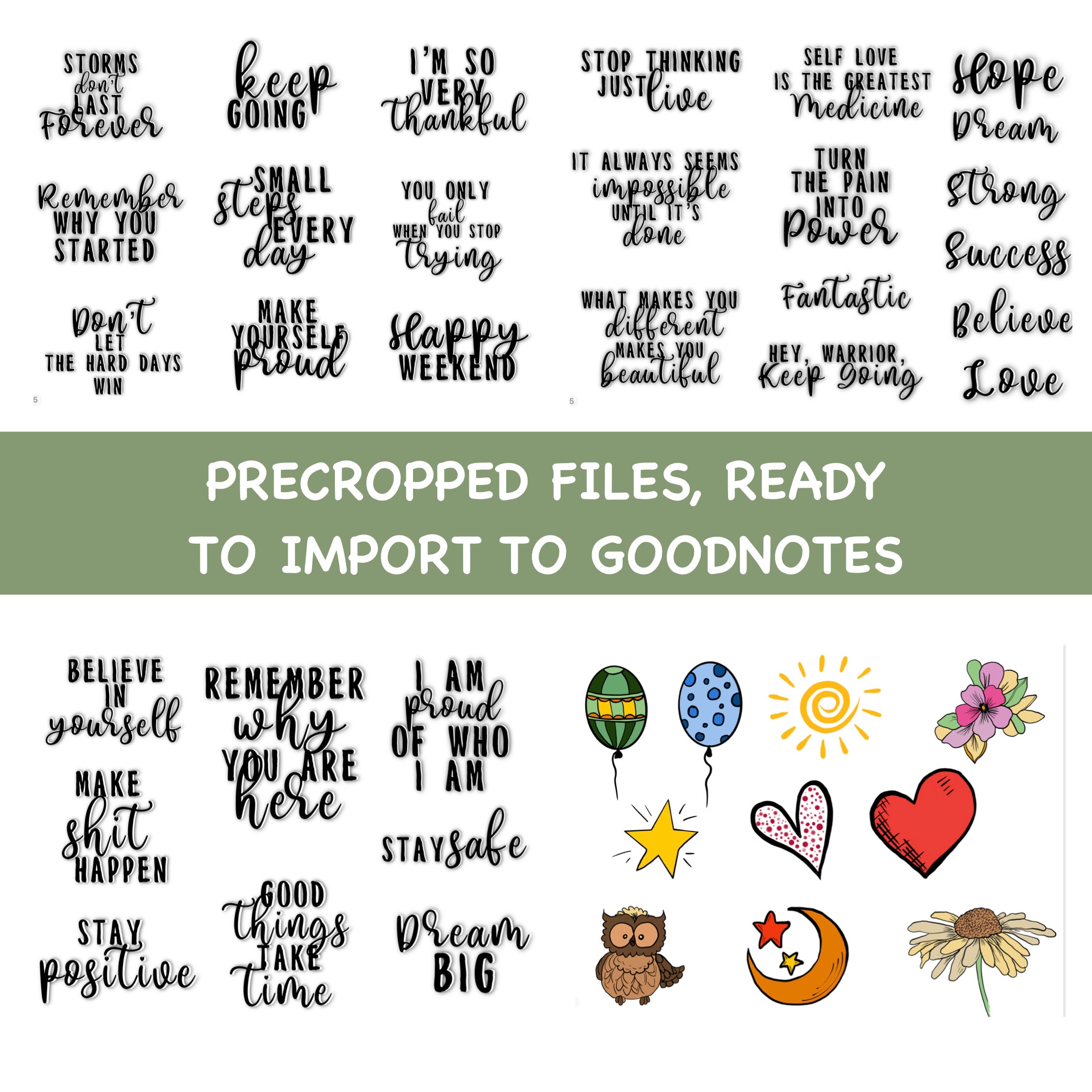 Digital STICKERS BUNDLE for Digital Planner,clip Art, Goodnotes Planner ...