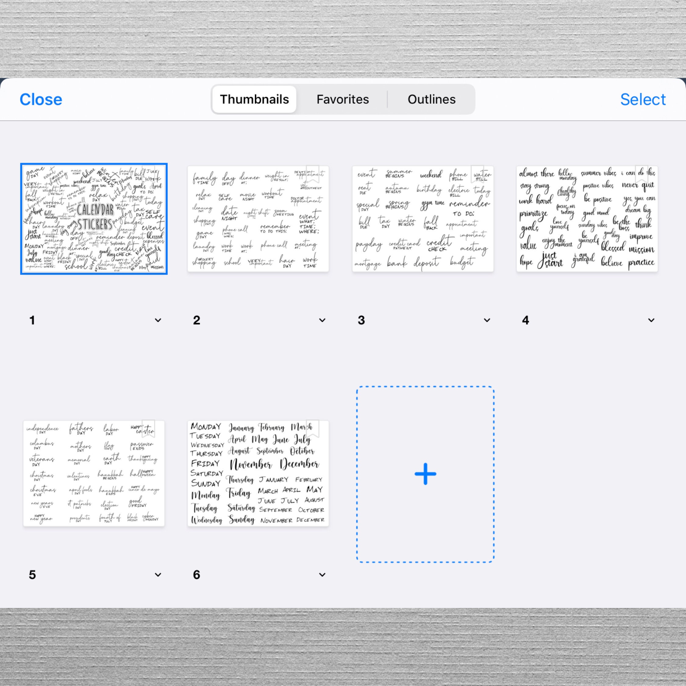 CALENDAR STICKERS Set for Digital Planner, Clip Art, Goodnotes Planner ...