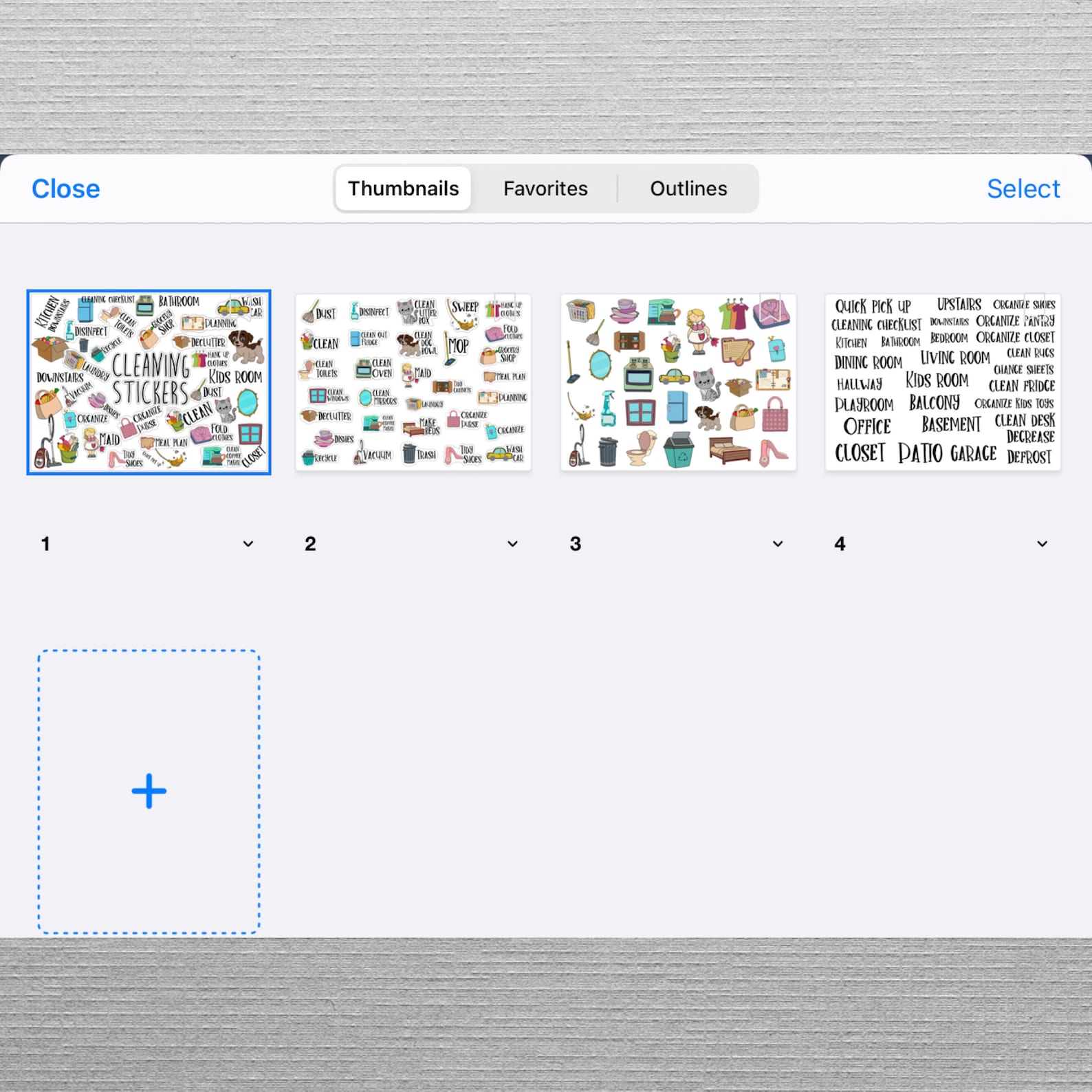 CLEANING STICKERS Set for Digital Planner, Clip Art, Goodnotes Planner ...
