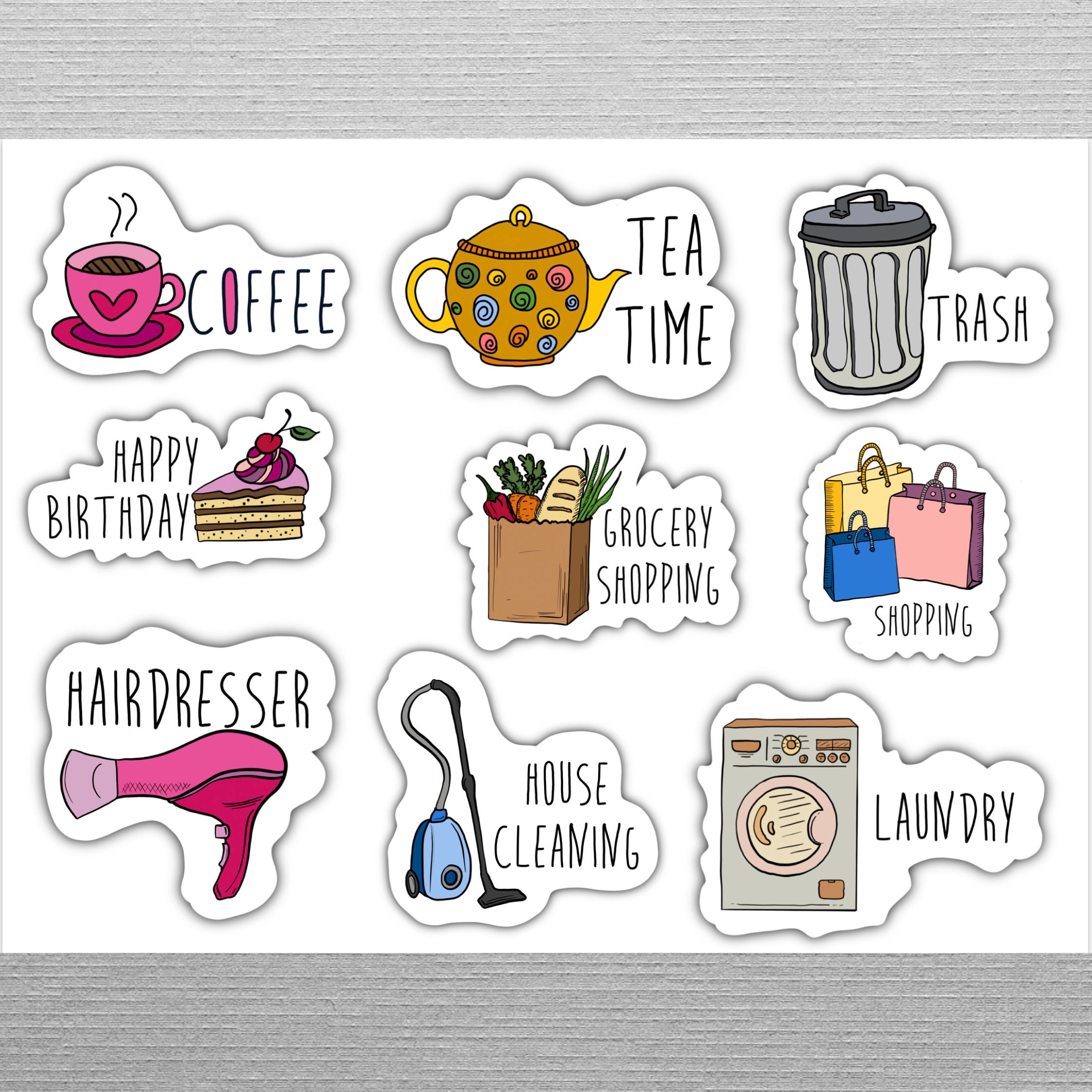 DIGITAL STICKERS Set for Digital Planner, Zinnia App, Goodnotes Planner ...