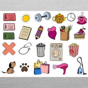 DIGITAL STICKERS Set for Digital Planner, Zinnia App, Goodnotes Planner ...