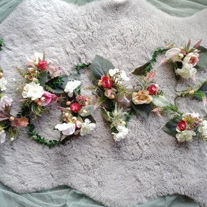 Flower Fairy Lights Garland, Flower Led Lights String, Wedding table decoration, Wall flowers, For Outside, Mirror flowers, Bed Head Flowers