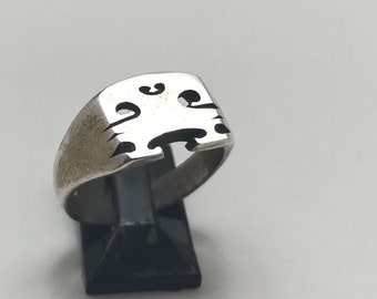 Small Violin Bridge  Ring-Musical Jewelry -Silver and Music-Musical Ring-Violin Making