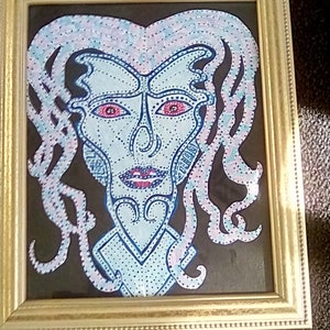 Goddess of wind and air Sci-fi painting