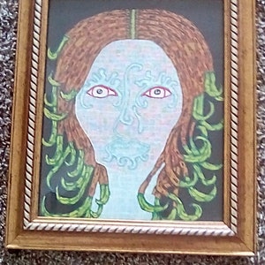 Goddess of earth and air Sci-fi painting