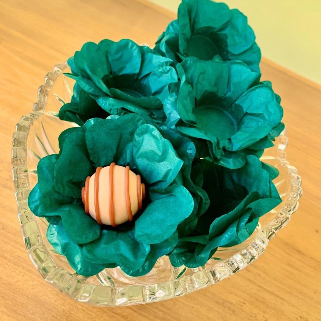 Chocolate Flower Wrapper Forminha Seda Para Doces Silky Etsy