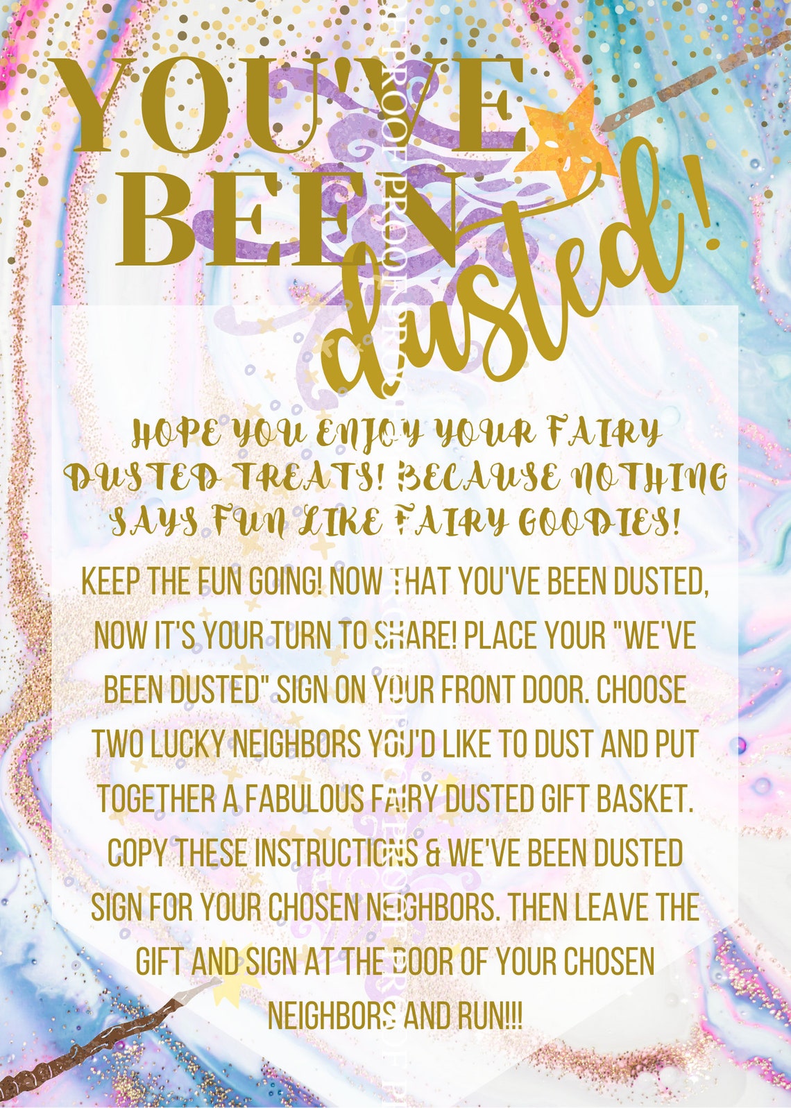 You've Been Dusted We've Been Dusted Fun Game Etsy Israel