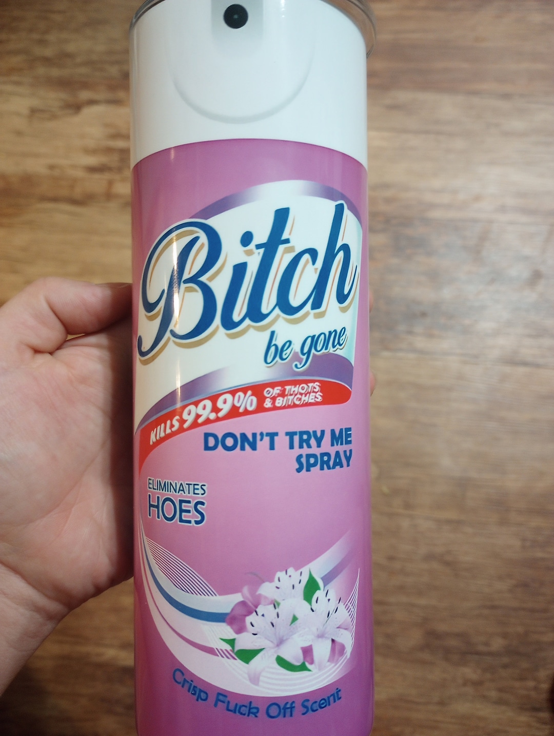 Funny Bitch Be Gone Spray Away Tumbler Gag Gift Bitch Be Etsy