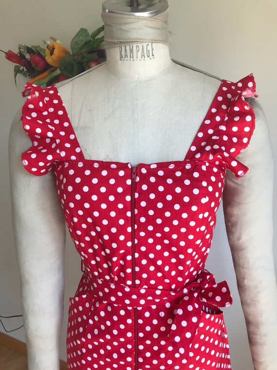 polka dot jumper dress