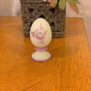 Fenton Hand Painted Burmese Glass