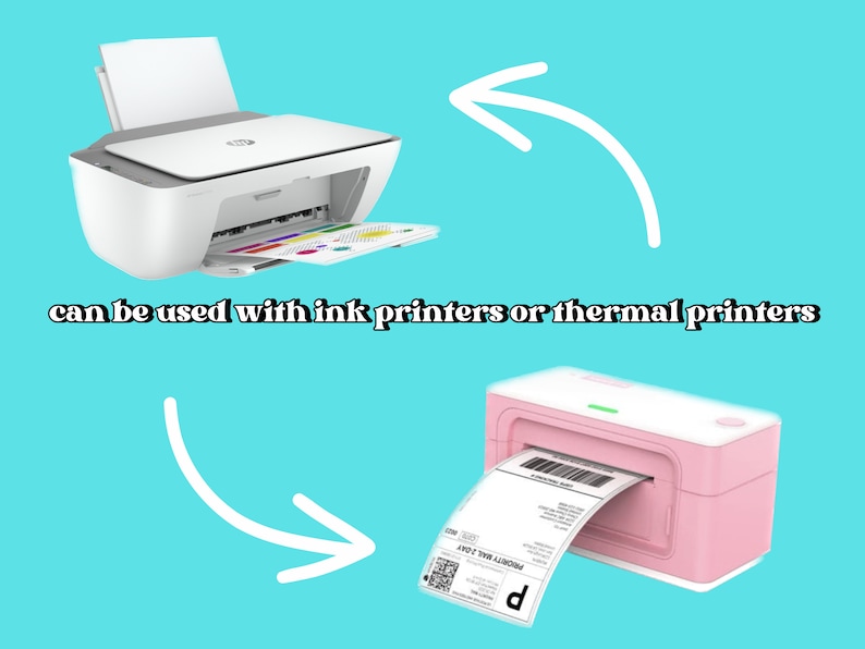24 Retro Thermal Sticker Templates Shop Small Pick Up Order Groovy Hearts PNG Zip File Digital Download image 3