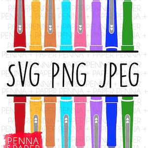 Teacher Flair Pens SVG PNG JPEG Instant Download