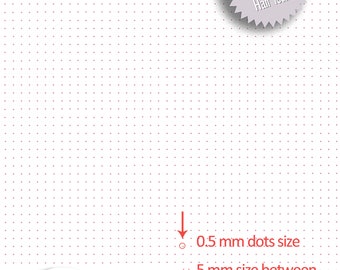 Printable Dot Grid Pages Set Blank Bullet Journal Template 6 Etsy