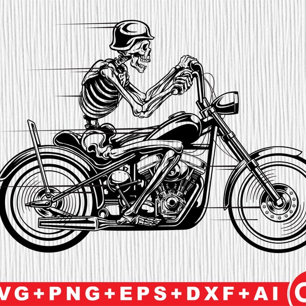 Skull Riding Motorcycle SVG , Motorcycle skull svg , Chopper svg, Motorcycle Skeleton svg , Chopper svg, Motorcycle Skeleton svg ,