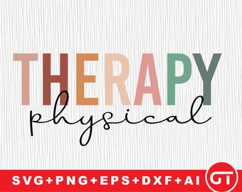 Therapy physical svg , Physical Therapy Svg, Therapist, Svg Cut File, PTA Vintage Quote svg ,  PNG File