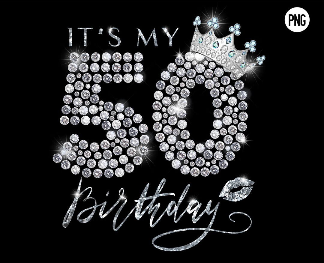 It's My 50th Birthday Queen PNG , 50 Years Old Shoes Crown Diamond Png ...