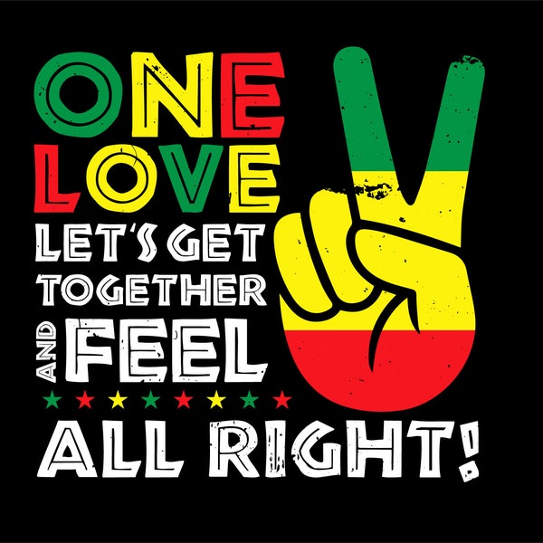 Jamaica One Love SVG PNG, Reggae Caribbean Music Pride Flag svg file shirt , Rasta Reggae Roots svg black history month png