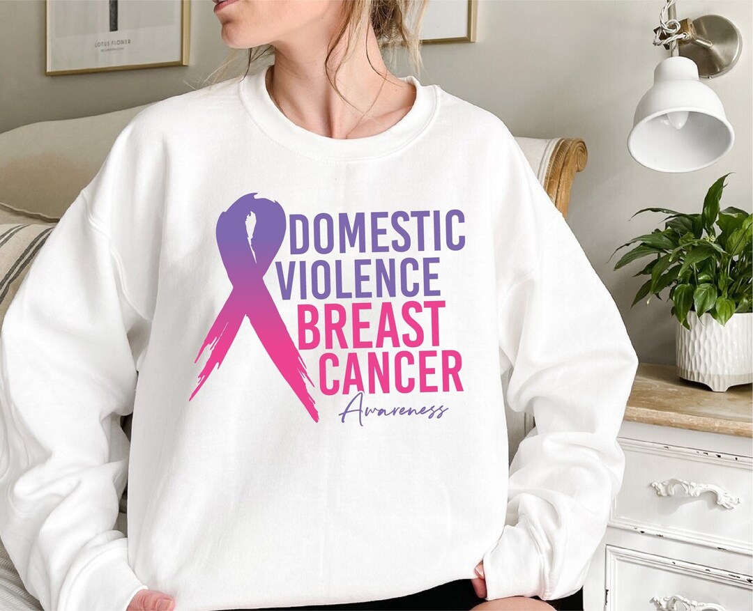 Domestic Violence and Breast Cancer Svg Awareness Month , Domestic ...