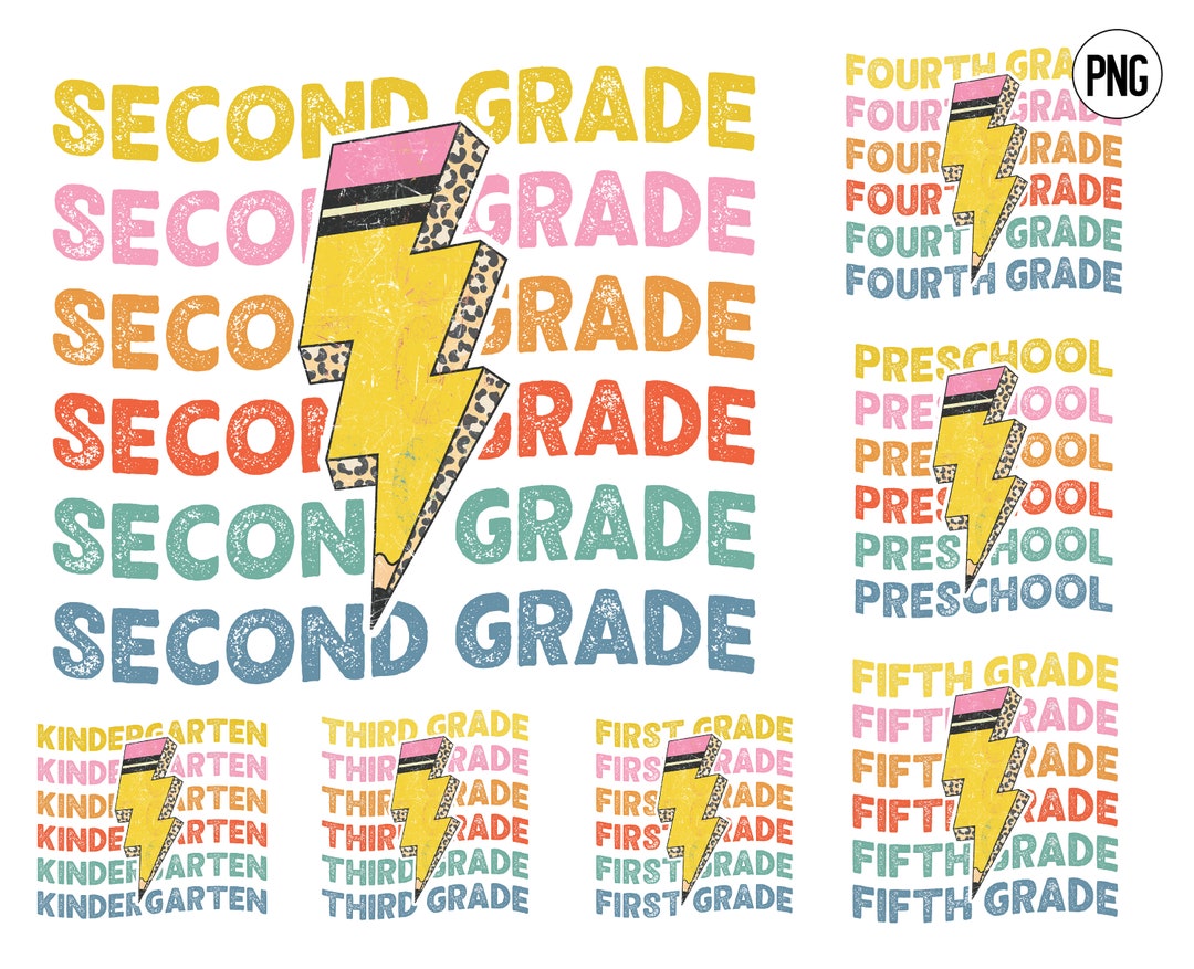 Back to School Bundle Png , Kindergarten, Pre K PNG, First Day of ...