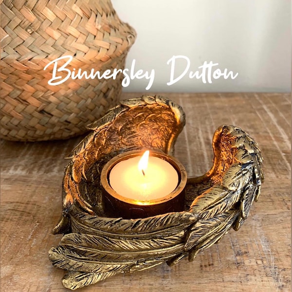 Double Angel Wings | Tealight holder | Binnersley Dutton