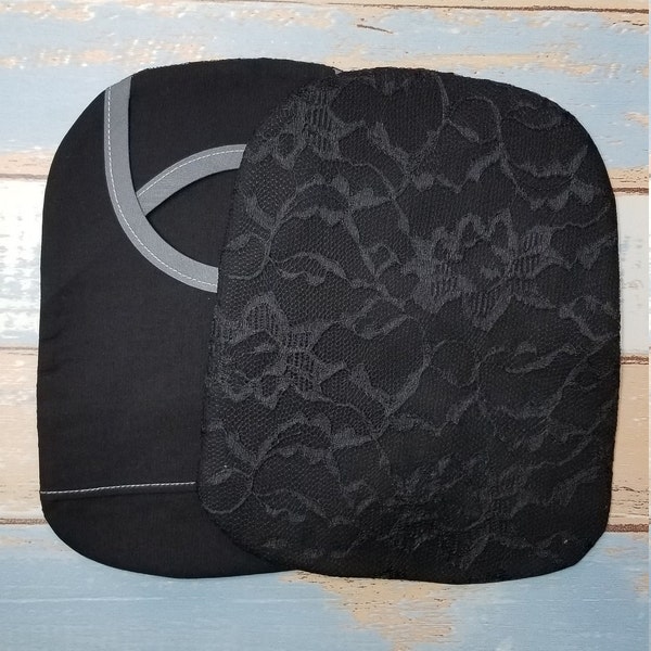 Black Lace Ostomy/Colostomy/Ileostomy Pouch Cover, Ostomy Bag Cover