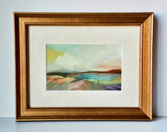 Original Oil Painting, Landscape Painting, Beach Artwork, Framed Art
