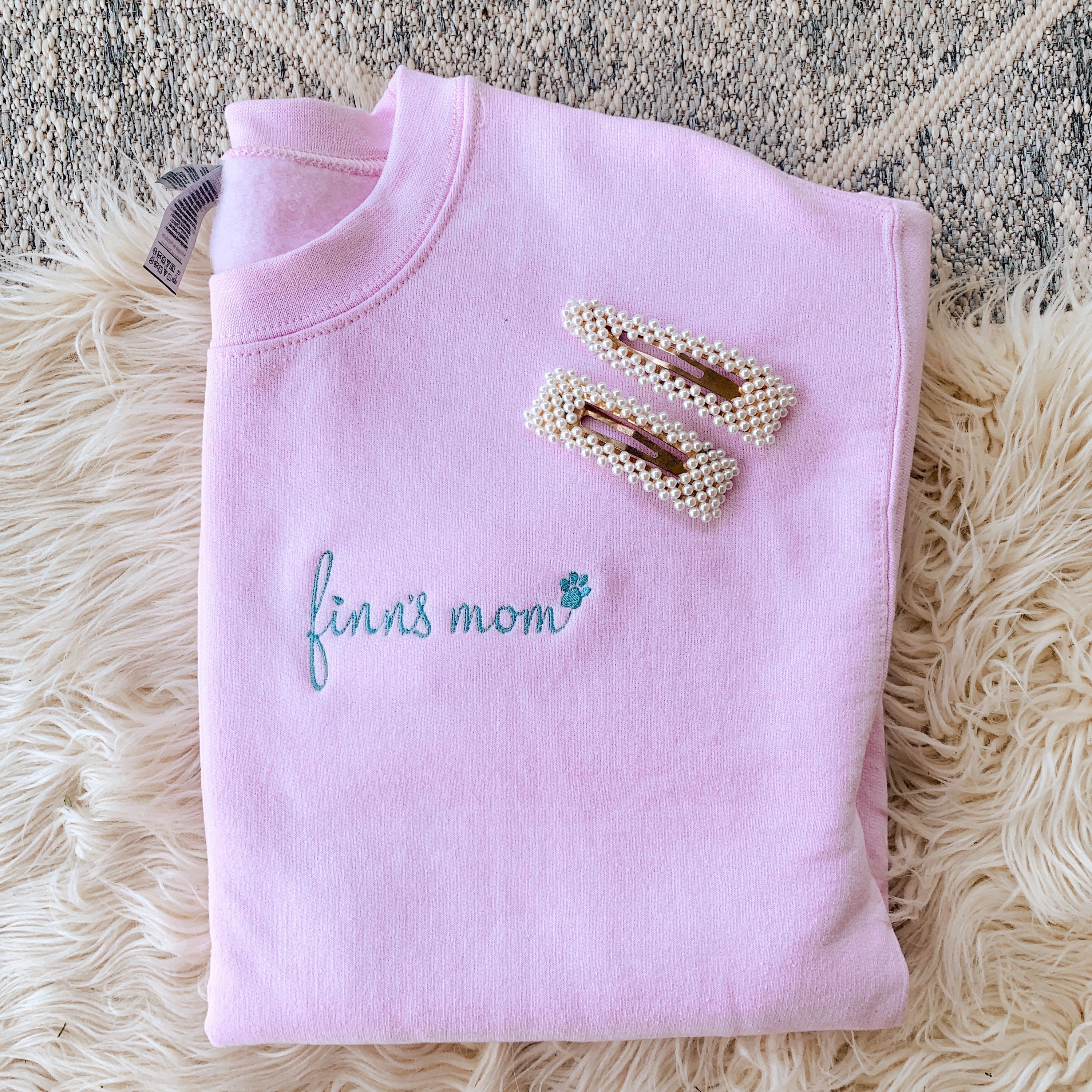 custom dog embroidered sweatshirt