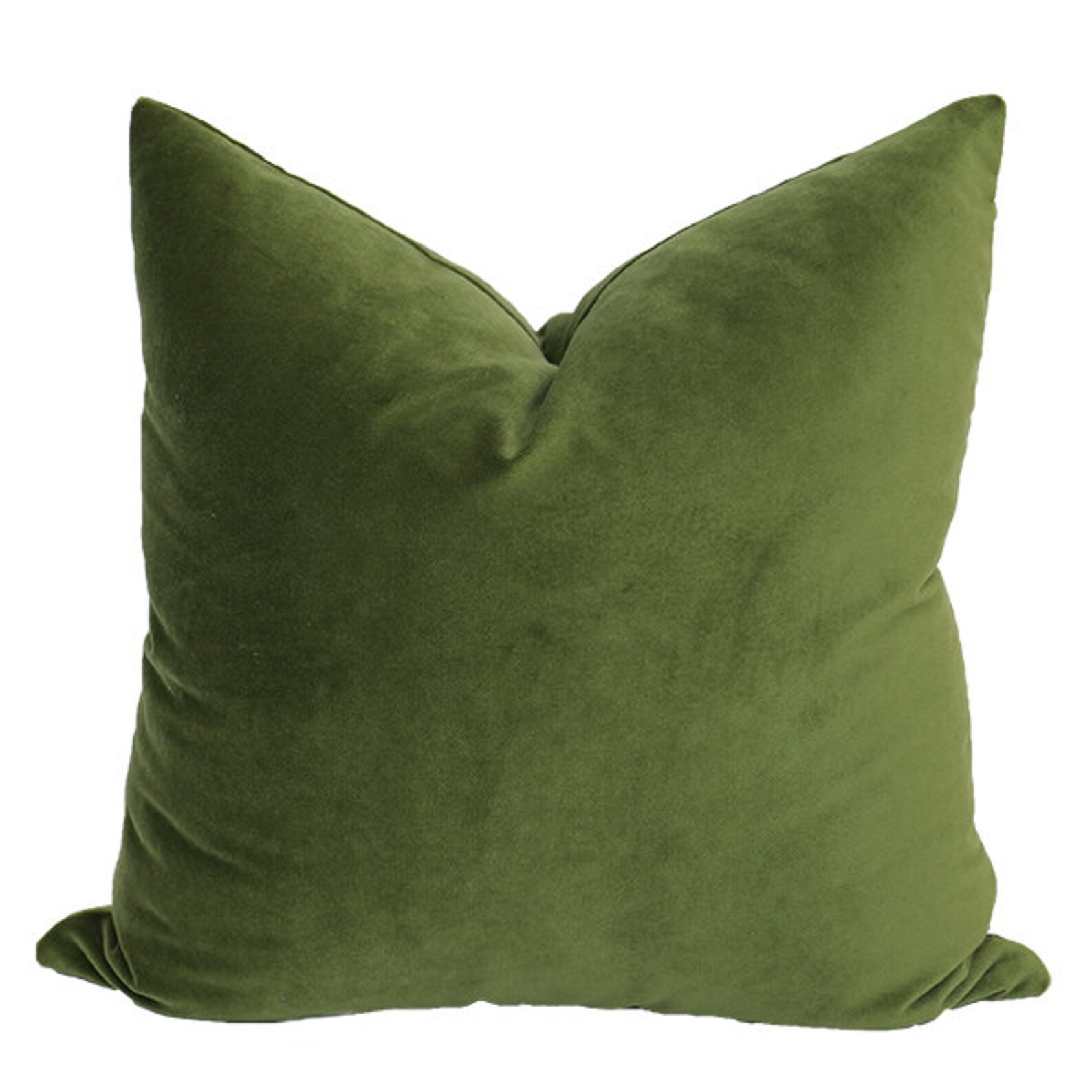 Green Velvet Throw Pillow Cover Green Pillow Cover Etsy