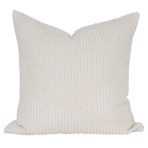 Cream Velvet Pillow Cover Ribbed Velvet Pillow Ivory Etsy
