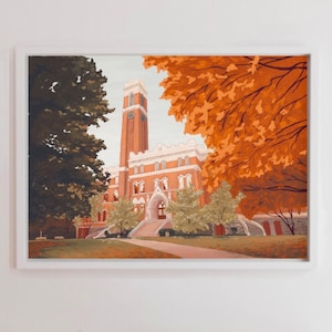 Vanderbilt University Print | Nashville, Tennessee | College Wall Art | Nashville Print | Dorm Room Poster | TN Decor
