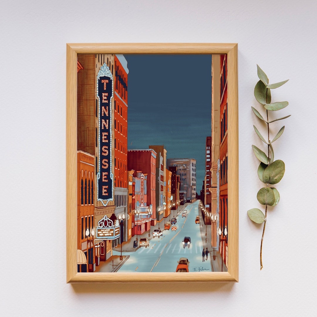 Knoxville Art Print Tennessee Theater Print Knoxville, Tennessee