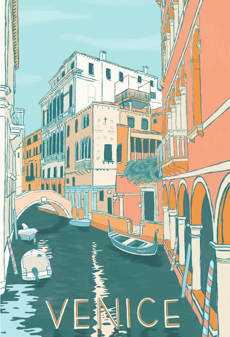 Venice Art Print Venice Italy Venice Wall Art Venice | Etsy