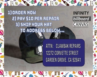 Hat Strap Repairs & Services (Includes Strap)