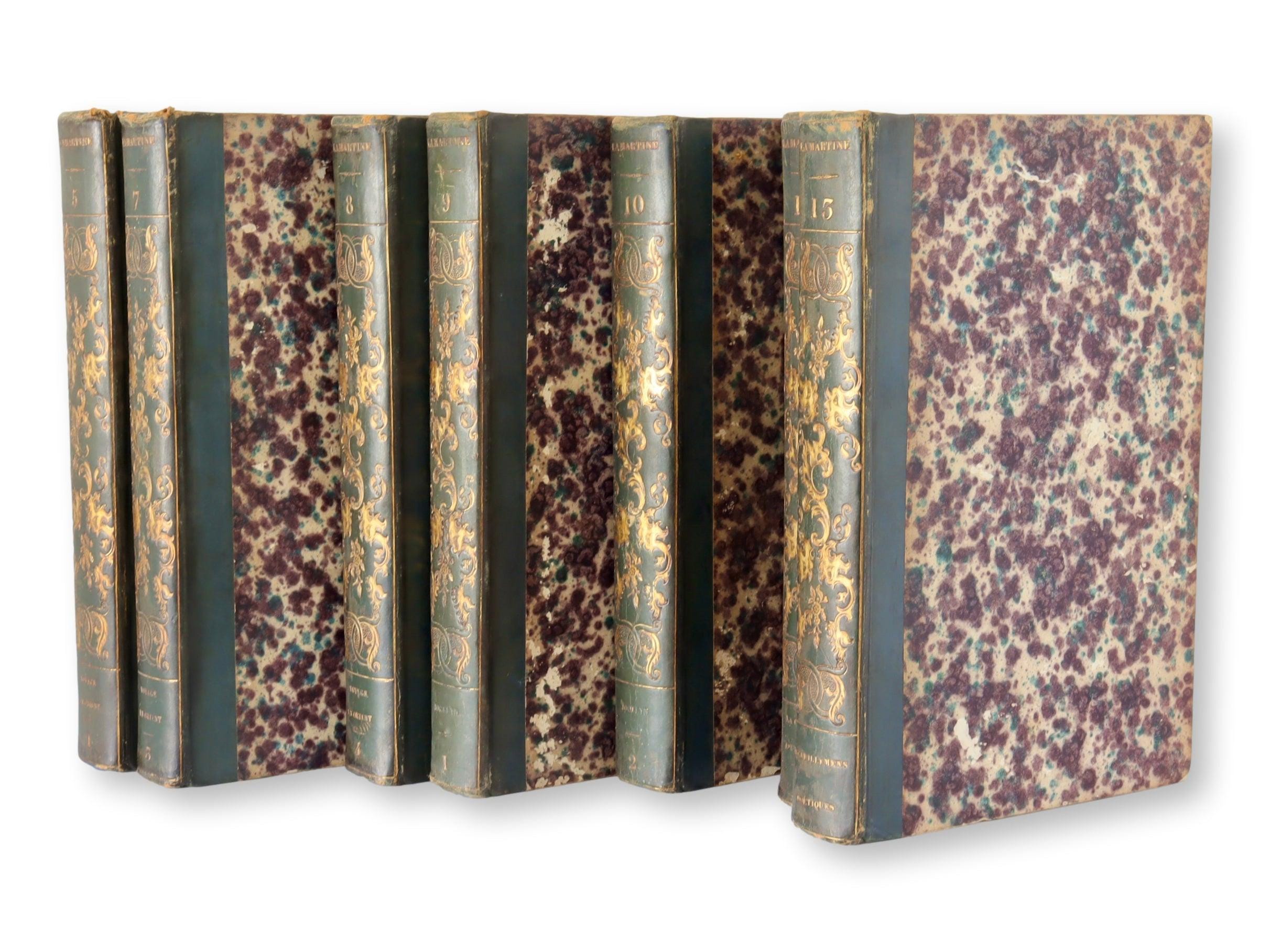 1840 French Oeuvres Complètes de Lamartine Books - Etsy 日本