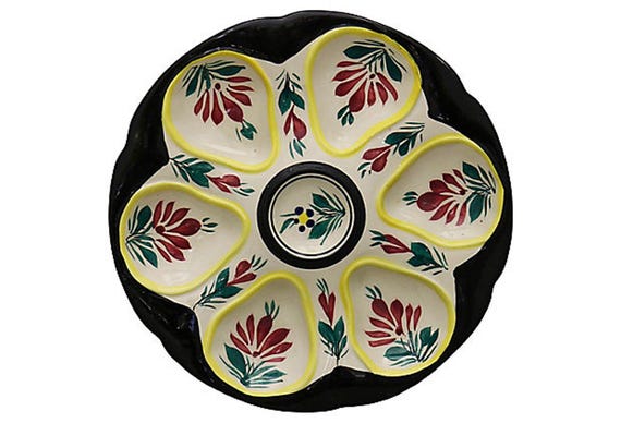 Midcentury French Henriot Quimper Oyster Plate - Etsy 日本