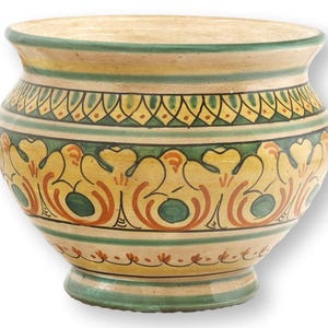 Midcentury Italian Faience Cache Pot