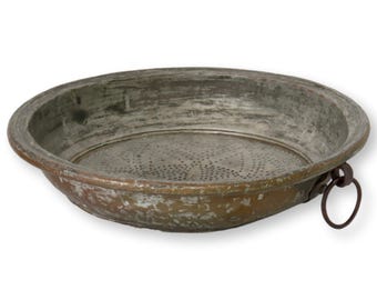Antique French Rustic Decorative Sieve