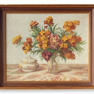 Midcentury French Floral Still-Life
