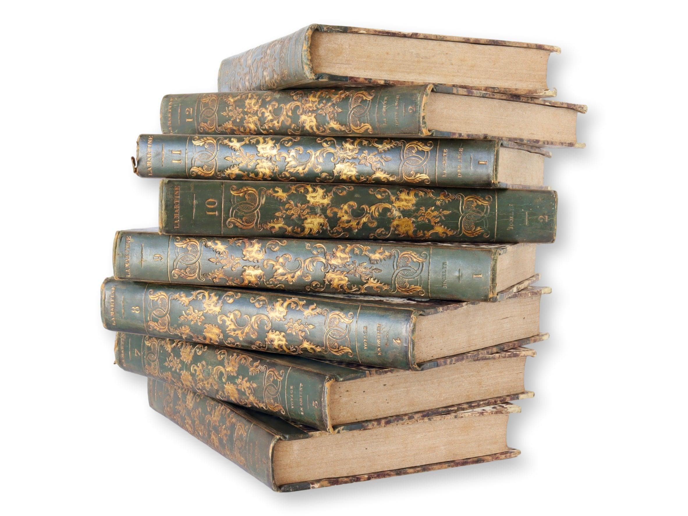 1840 French Oeuvres Complètes de Lamartine Books - Etsy 日本