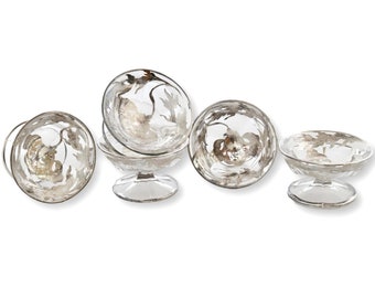 Sterling Silver Overlay Nut / Condiment Dishes