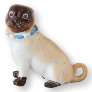 Antique Dresden Pug Dog